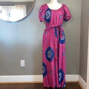 Ulla Johnson Pink Puff Sleeve Wide Leg Jumpsuit Size 4